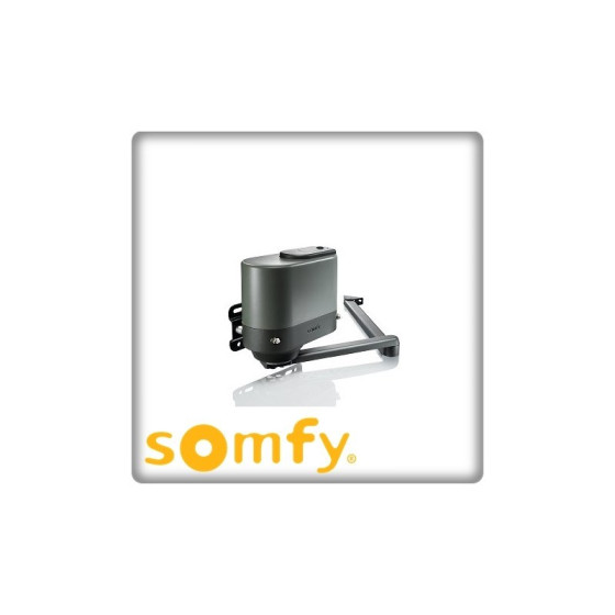 Installation de motorisation à bras pour portails battants-SOMFY