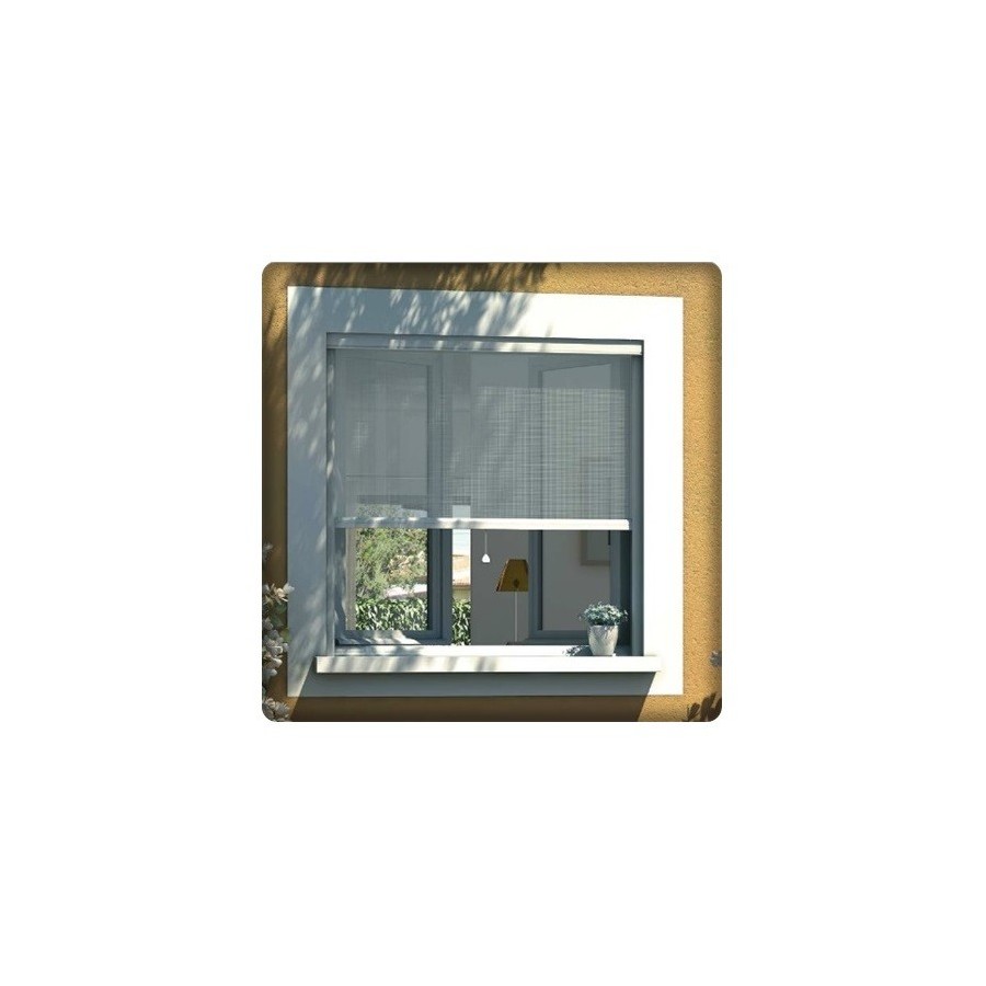 Moustiquaire enroulable avec double coulisses 