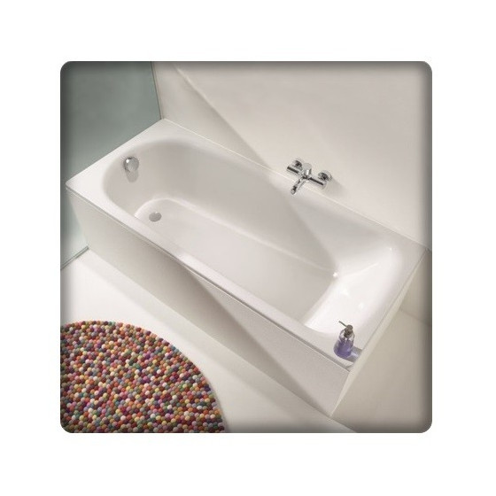 Baignoire rectangulaire en acier