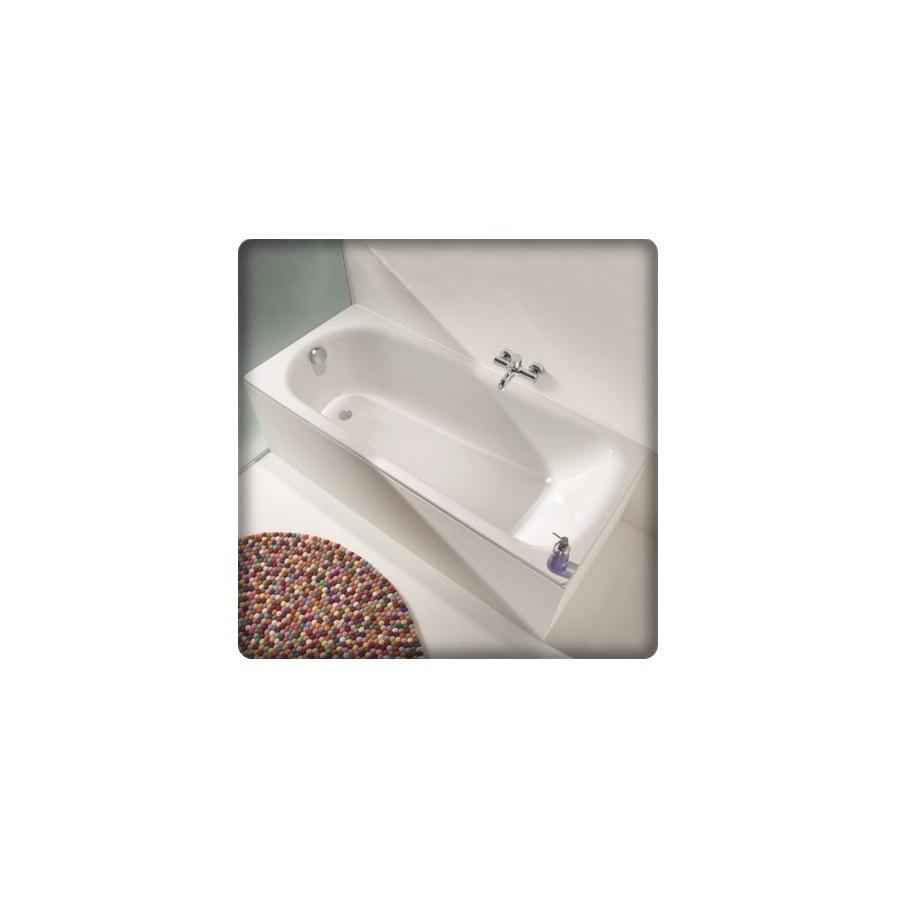 Baignoire rectangulaire en acier