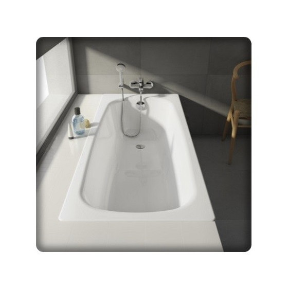 Baignoire rectangulaire en acier