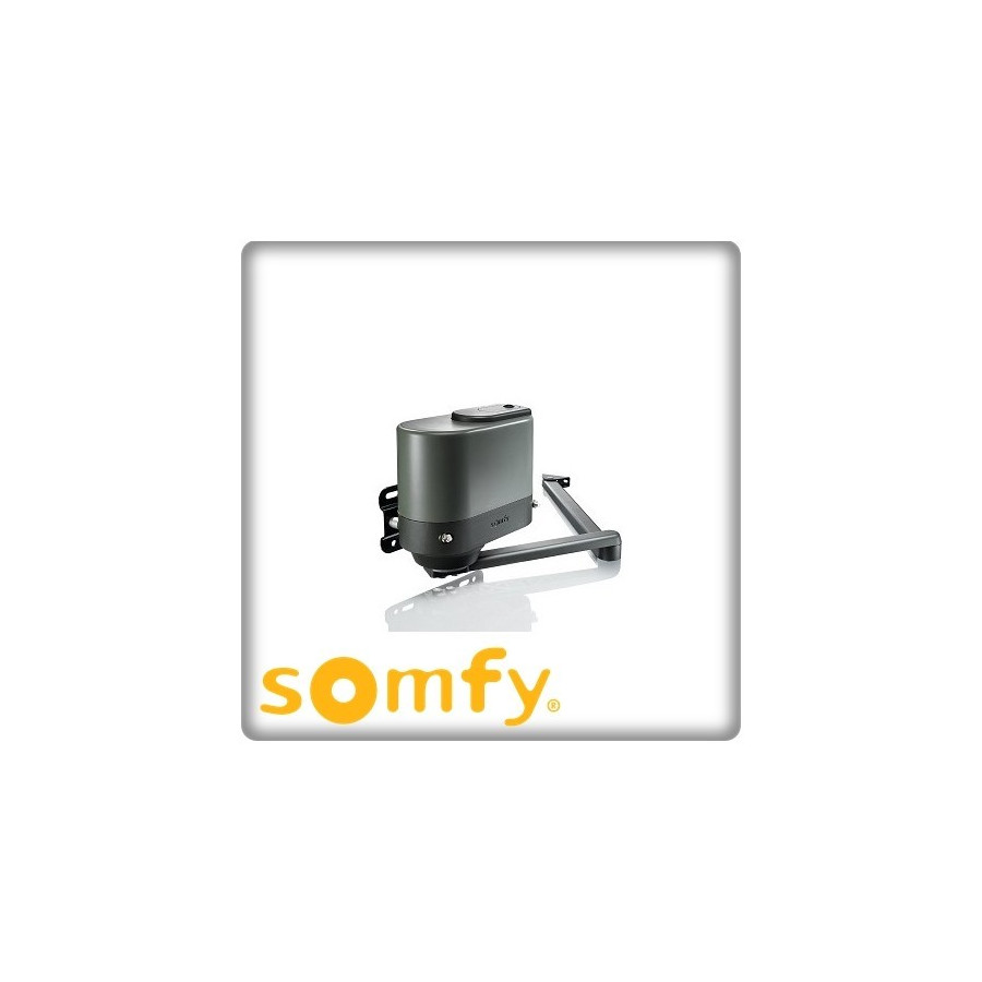 Installation de motorisation à bras pour portails battants-SOMFY