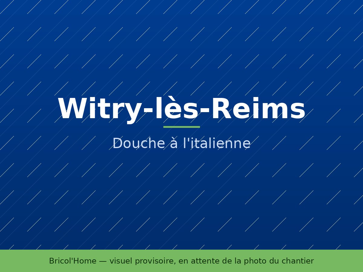 Pose d'une douche à l'italienne à Witry-lès-Reims