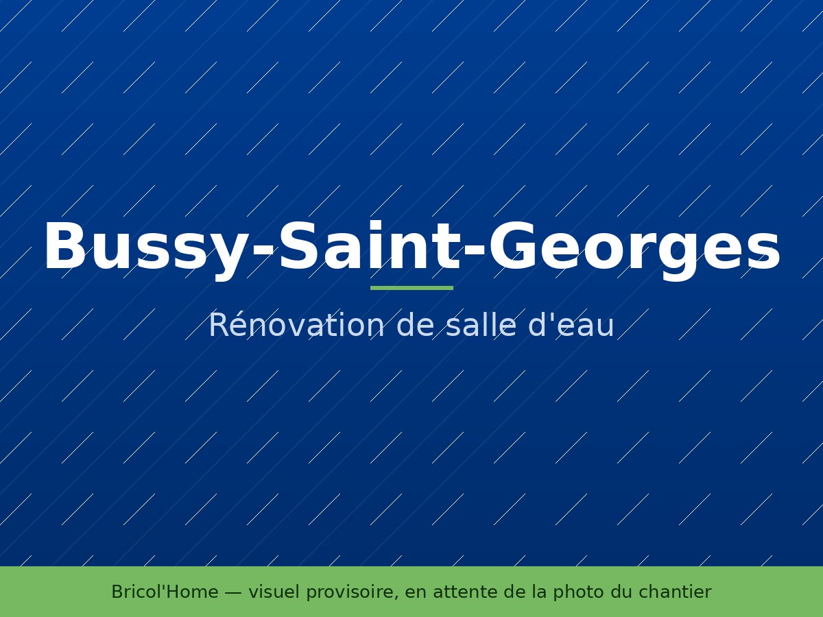 Rénovation d'une salle d'eau en appartement à Bussy-Saint-Georges